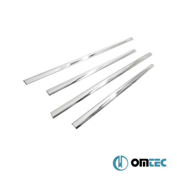 Cam Çıtası 4 Prç. Paslanmaz Çelik (Parlak) - Volkswagen Bora - SD 1J - (1999 - 2006)