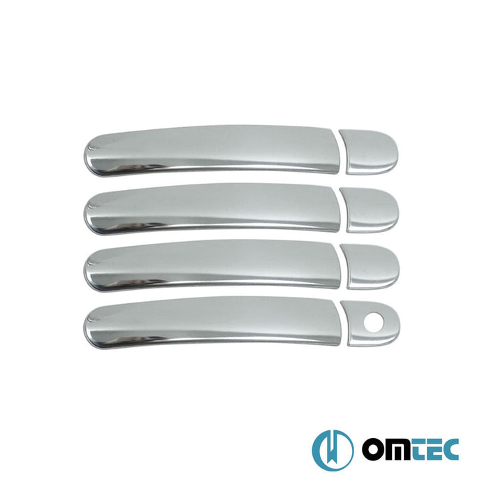 Kapı Kolu 4 Kapı 8 Prç. (H1) Paslanmaz Çelik (Parlak) - Volkswagen Polo - SD 6Q - (2002 - 2009)