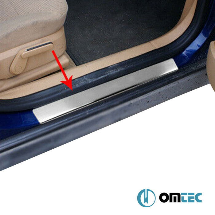 Line Kapı Eşiği 2 Prç. Paslanmaz Çelik (Parlak) - Volkswagen Golf - HB 3D Mk5 - (2003 - 2009)