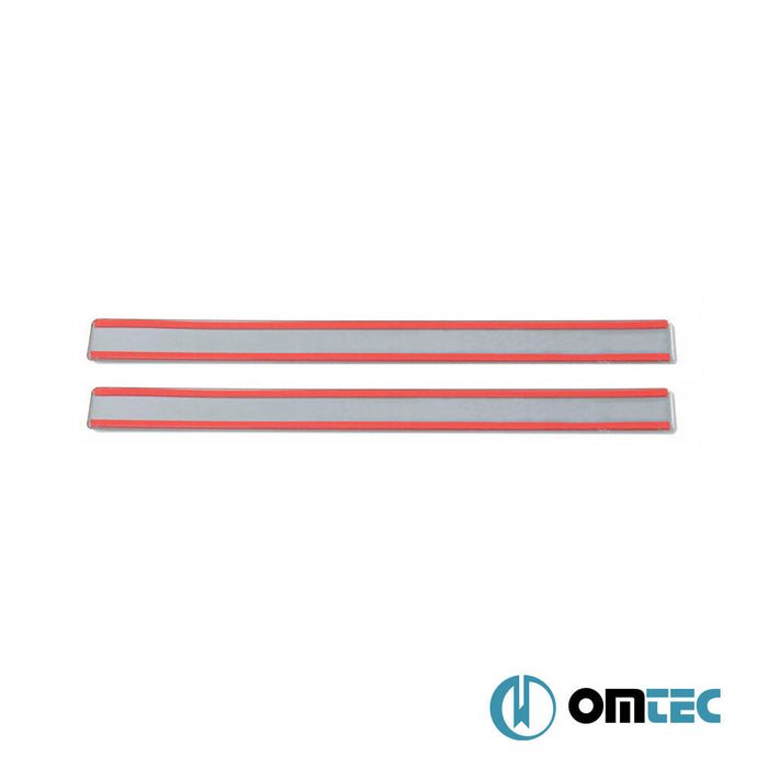 Line Kapı Eşiği 2 Prç. Paslanmaz Çelik (Parlak) - Volkswagen Golf - HB 3D Mk5 - (2003 - 2009)