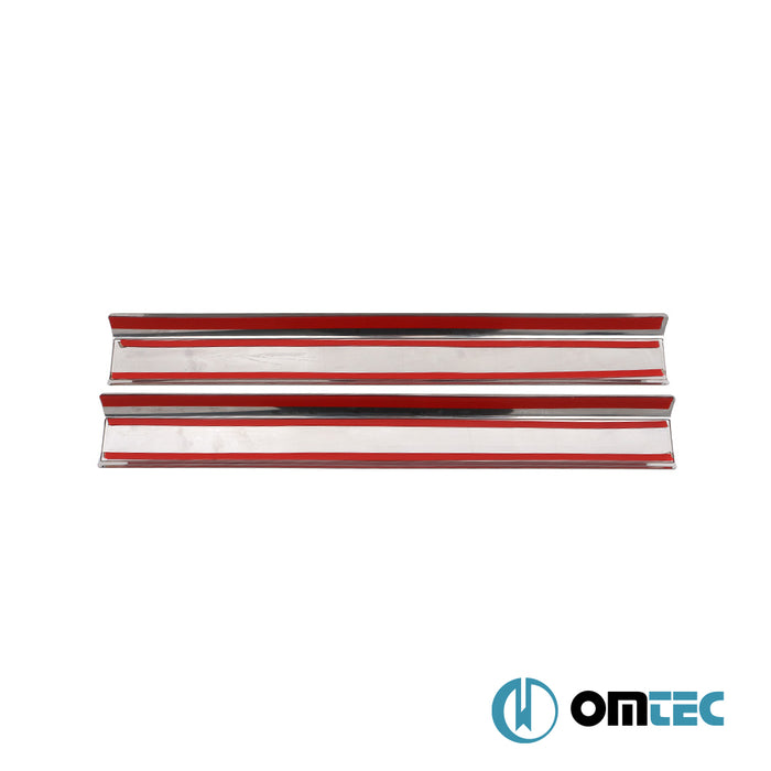 Line İç Kapı Eşiği 2 Prç. Paslanmaz Çelik (Parlak) - Volkswagen Golf - HB 5D Mk5 - (2003 - 2009)