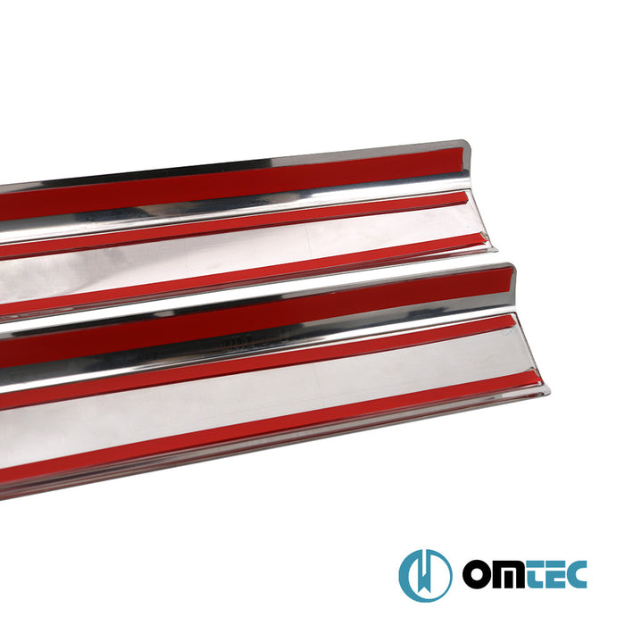 Line İç Kapı Eşiği 2 Prç. Paslanmaz Çelik (Parlak) - Volkswagen Golf - HB 5D Mk5 - (2003 - 2009)