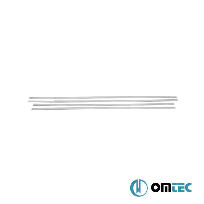 Cam Çıtası 4 Prç. Paslanmaz Çelik (Parlak) - Volkswagen Golf - HB 5D Mk5 - (2003 - 2009)