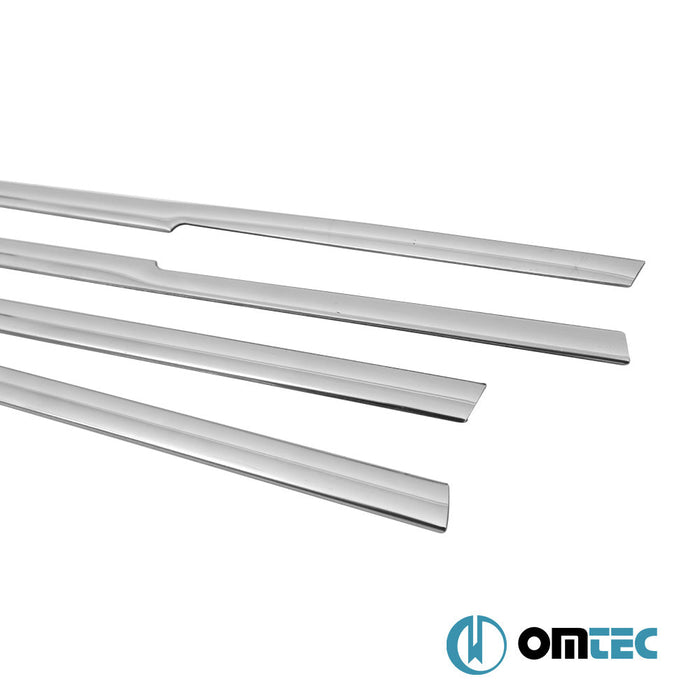 Cam Çıtası 4 Prç. Paslanmaz Çelik (Parlak) - Volkswagen Golf - HB 5D Mk5 - (2003 - 2009)