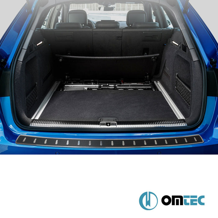 Karbon Folyolu Arka Tampon Eşiği Paslanmaz Çelik - Volkswagen Passat - SW 3B(B5) - (1996 - 2000)