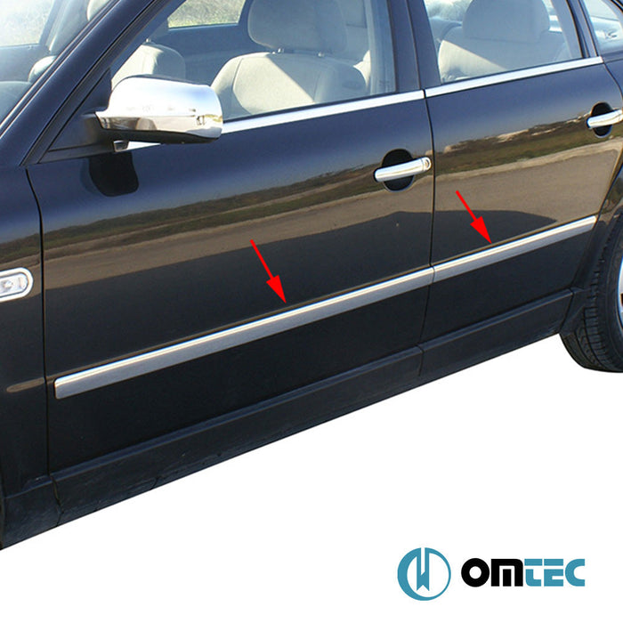 Yan Kapı Çıtası 4 Prç. Paslanmaz Çelik (Parlak) - Volkswagen Passat - SW 3BG(B5,5) - (2000 - 2004)