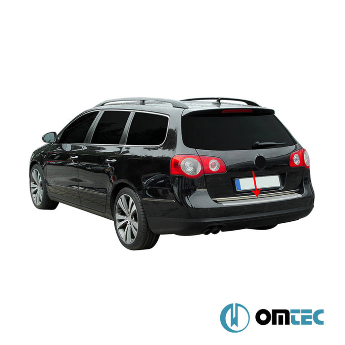 Arka Tampon Eşiği Paslanmaz Çelik (Parlak) - Volkswagen Passat - SW 3C(B6) - (2005 - 2010)