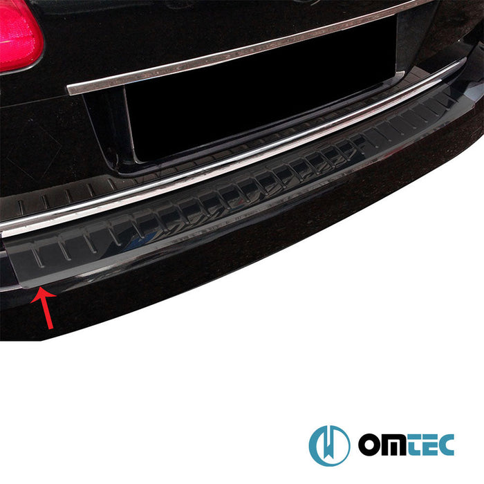 Arka Tampon Eşiği Paslanmaz Çelik (Siyah) - Volkswagen Passat - SW 3C(B6) - (2005 - 2010)