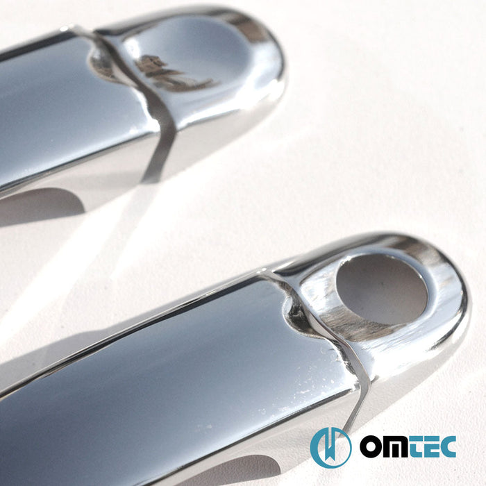 Kapı Kolu 4 Kapı 8 Prç. (H1) Paslanmaz Çelik (Parlak) - Volkswagen Golf - HB 5D Mk6 - (2009 - 2013)