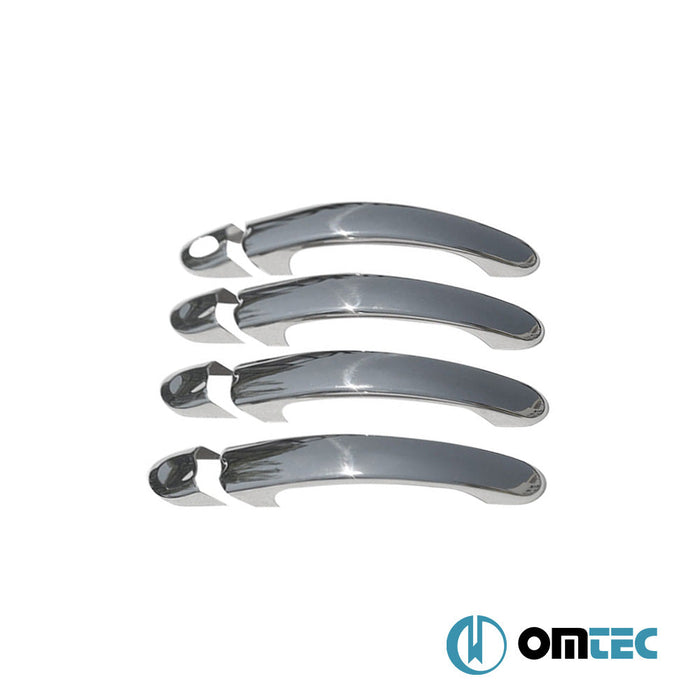 Kapı Kolu 4 Kapı 8 Prç. (H1) Paslanmaz Çelik (Parlak) - Volkswagen Jetta - SD 1K5 - (2005 - 2011)