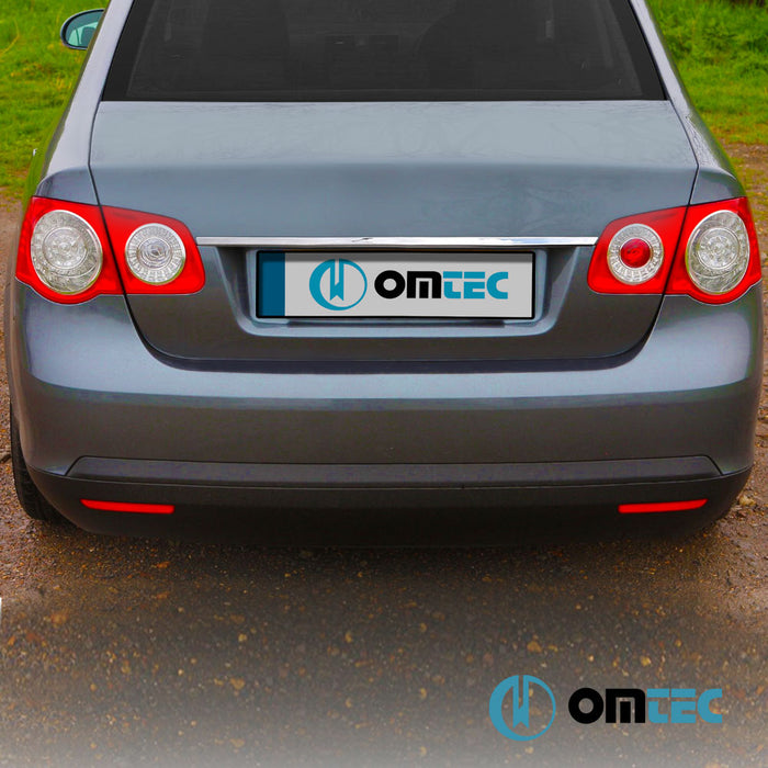 Bagaj Çıtası (Plaka Üstü) Paslanmaz Çelik (Parlak) - Volkswagen Jetta - SD 1K5 - (2005 - 2011)