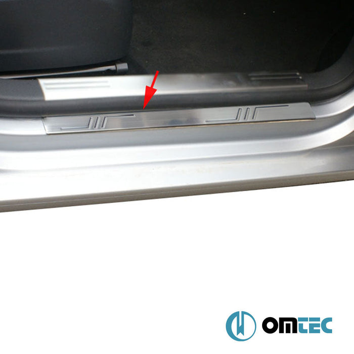 Norm Kapı Eşiği 4 Prç. Paslanmaz Çelik (Parlak) - Ford Ranger - PK T6 - (2011 - 2022)