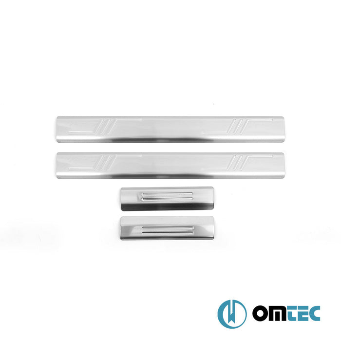 Kapı Eşiği 2 Prç. Paslanmaz Çelik (Parlak) (Exclusive) - Volkswagen Golf - HB 5D Mk5 - (2003 - 2009)