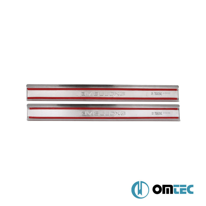 İç Kapı Eşiği (Edition) 2 Prç. Paslanmaz Çelik (Parlak) - Volkswagen Jetta - SD 1K5 - (2005 - 2011)