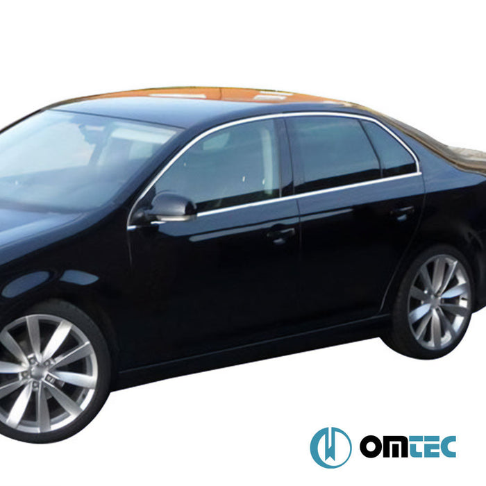 Cam Çıtası 4 Prç. Paslanmaz Çelik (Parlak) - Volkswagen Jetta - SD 1K5 - (2005 - 2011)