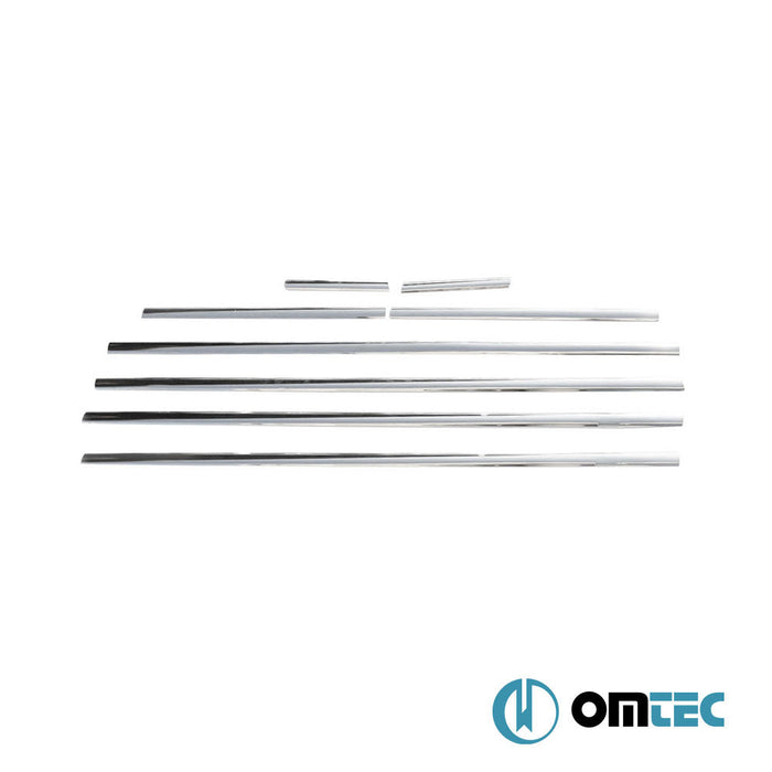 Cam Çıtası 8 Prç. Paslanmaz Çelik (Parlak) - Volkswagen Touran - MPV 1T PRE - FL/FL - (2003 - 2010)