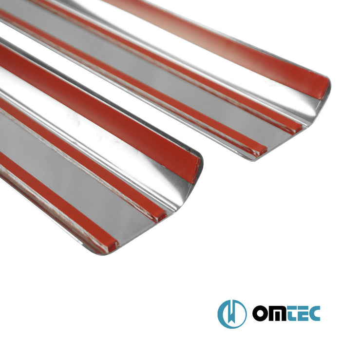 Kapı Eşiği 2 Prç. Paslanmaz Çelik (Parlak) (Fan Edition) - Volkswagen Polo - HB 5D 6R - (2009 - 2017)