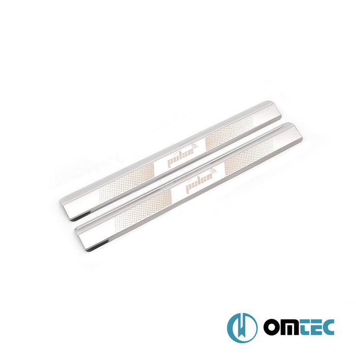 Kapı Eşiği 2 Prç. Paslanmaz Çelik (Parlak) (Pulse) - Volkswagen Polo - HB 5D 6R - (2009 - 2017)