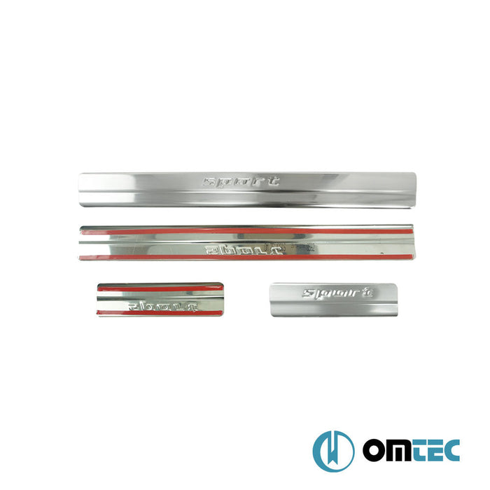 Sport Kapı Eşiği 4 Prç. Paslanmaz Çelik (Parlak) - Ford Focus - HB 5D III - (2011 - 2018)