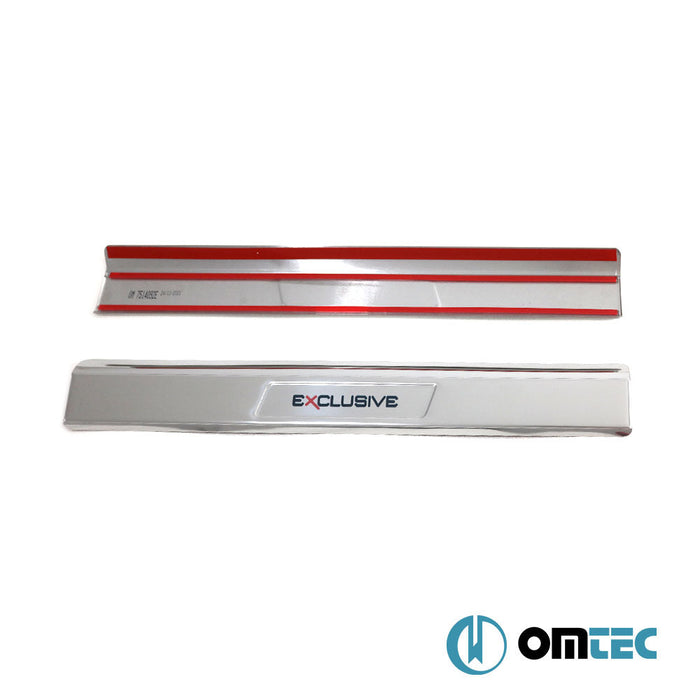 İç Kapı Eşiği (Exclusive) 2 Prç. Paslanmaz Çelik (Parlak) - Volkswagen Tiguan - SUV 5N PRE - FL - (2007 - 2011)