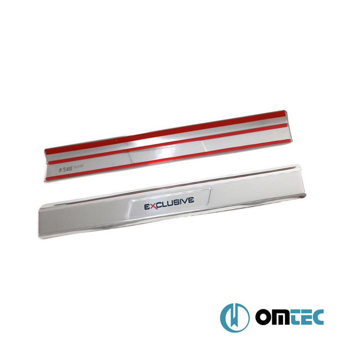 İç Kapı Eşiği (Exclusive) 2 Prç. Paslanmaz Çelik (Parlak) - Volkswagen Tiguan - SUV 5N PRE - FL - (2007 - 2011)