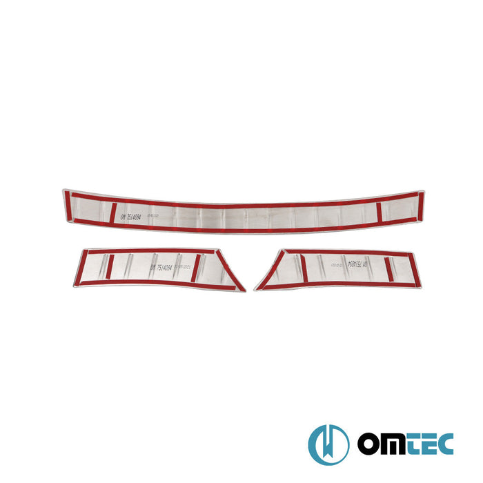 Arka Tampon Eşiği 3 Prç. Paslanmaz Çelik (Parlak) - Volkswagen Tiguan - SUV 5N - (2007 - 2016)