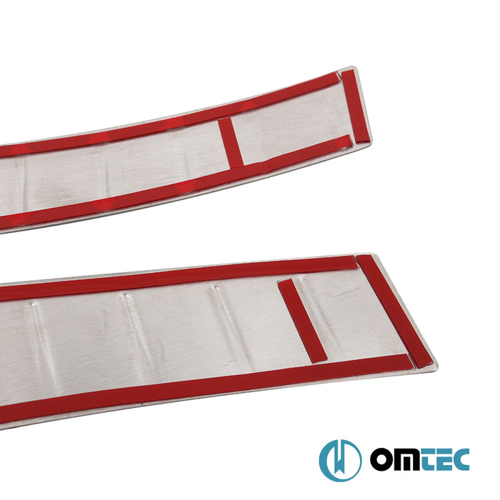 Arka Tampon Eşiği 3 Prç. Paslanmaz Çelik (Parlak) - Volkswagen Tiguan - SUV 5N - (2007 - 2016)