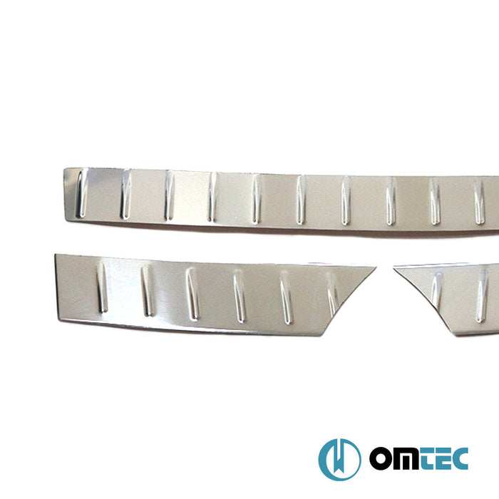 Arka Tampon Eşiği 3 Prç. Paslanmaz Çelik (Taşlı) - Volkswagen Tiguan - SUV 5N - (2007 - 2016)