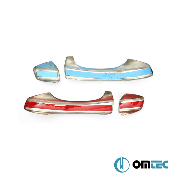 Kapı Kolu 2 Kapı 4 Prç. Paslanmaz Çelik (Parlak) - Seat Leon - HB 3D 5F - (2012 - 2019)