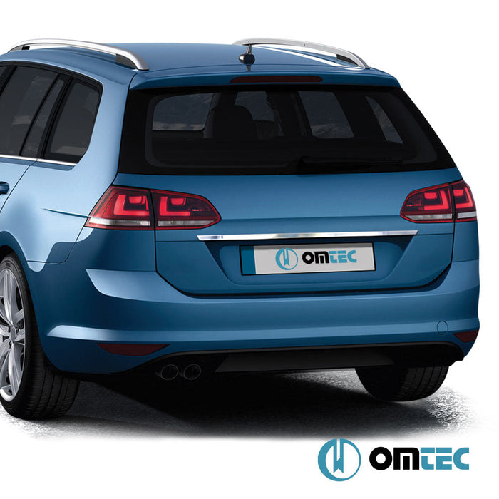 Bagaj Çıtası (Plaka Üstü) Paslanmaz Çelik (Parlak) - Volkswagen Golf - SW Mk7 - (2013 - 2019)