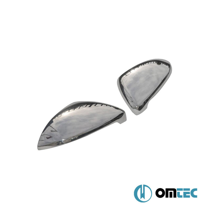 Ayna Kapağı 2 Prç. Paslanmaz Çelik (Parlak) - Volkswagen Golf Sportsvan - MPV Mk7 - (2013 - 2019)