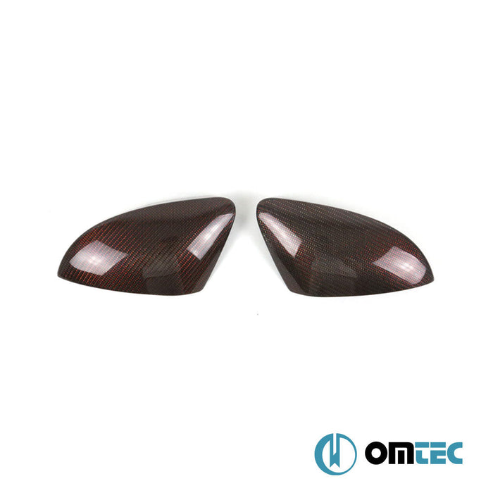 Ayna Kapağı 2 Prç. (Karbon - Kırmızı) - Volkswagen Touran - MPV 5T - (2015 - )