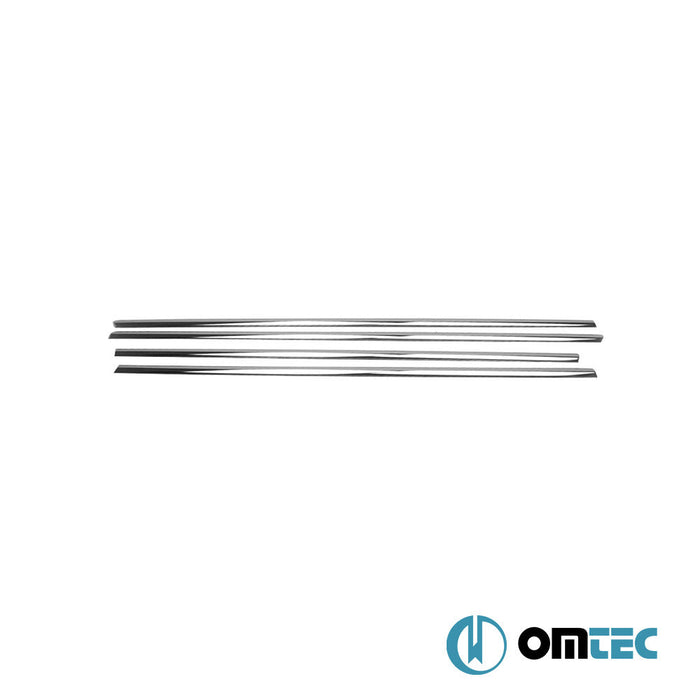 Cam Çıtası 4 Prç. Paslanmaz Çelik (Parlak) - Volkswagen Golf - HB 5D Mk7 - (2013 - 2019)