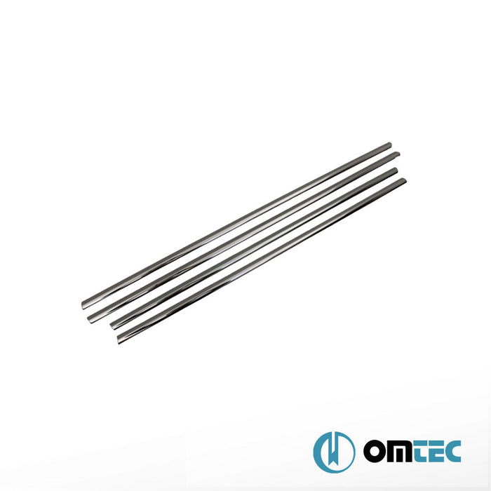 Cam Çıtası 4 Prç. Paslanmaz Çelik (Siyah) - Volkswagen Golf - HB 5D Mk7 - (2013 - 2019)