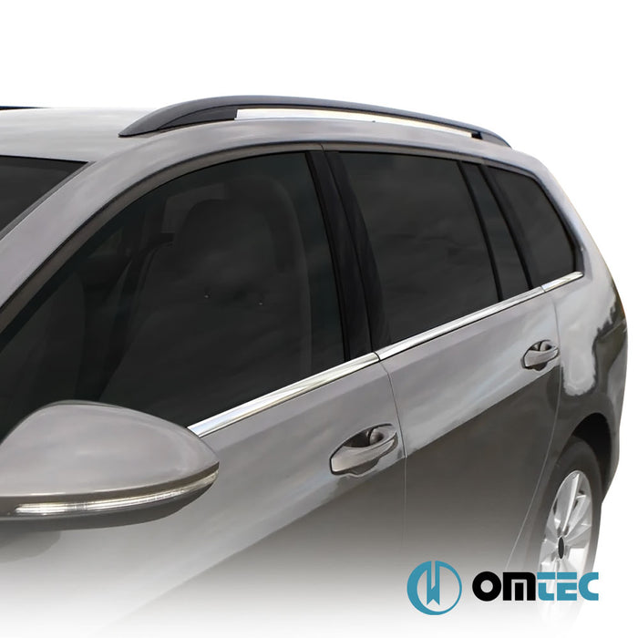 Cam Çıtası 6 Prç. Paslanmaz Çelik (Parlak) - Volkswagen Golf - SW Mk7 - (2013 - 2019)