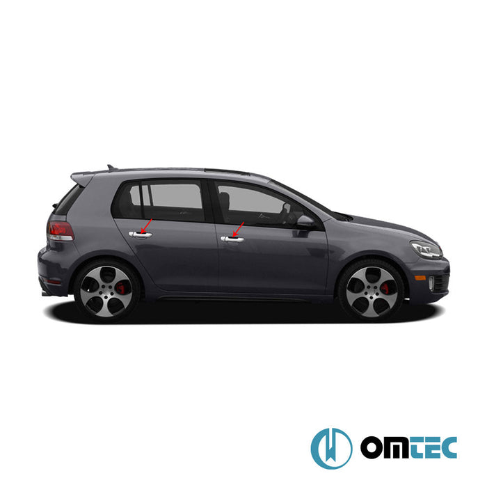 Kapı Kolu 4 Kapı 8 Prç. Paslanmaz Çelik (Parlak) - Volkswagen Golf - HB 5D Mk6 - (2009 - 2013)