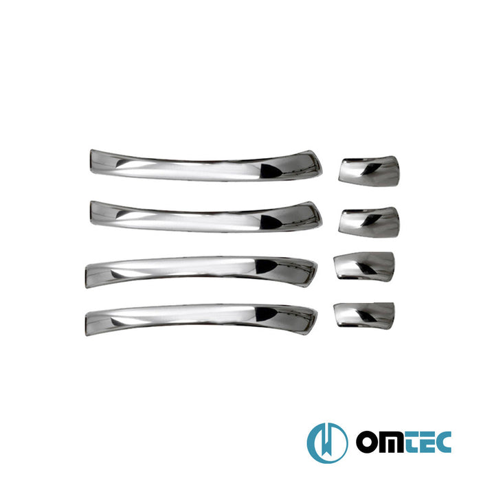 Deco Kapı Kolu 4 Kapı 8 Prç. Paslanmaz Çelik (Parlak) - Skoda Superb - SD 3T - (2008 - 2015)