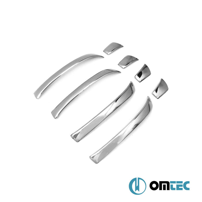 Deco Kapı Kolu 4 Kapı 8 Prç. Paslanmaz Çelik (Parlak) - Volkswagen Golf - SW Mk6 - (2009 - 2013)