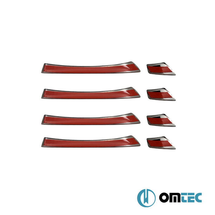 Deco Kapı Kolu 4 Kapı 8 Prç. Paslanmaz Çelik (Parlak) - Seat Alhambra - MPV 7N - (2010 - 2020)