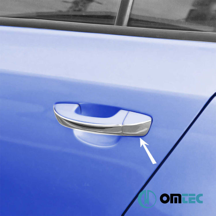 Deco Kapı Kolu 2 Kapı 4 Prç. (H1) Paslanmaz Çelik (Parlak) - Volkswagen Scirocco - HB 3D 137 - (2009 - 2017)