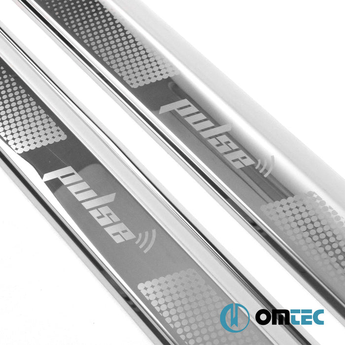 Kapı Eşiği 2 Prç. Paslanmaz Çelik (Parlak) (Pulse) - Volkswagen Golf - HB 5D Mk5 - (2003 - 2009)