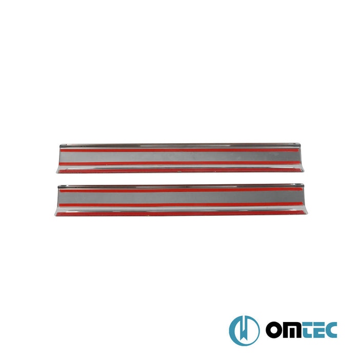 Kapı Eşiği 2 Prç. Paslanmaz Çelik (Parlak) (Pulse) - Volkswagen Golf - HB 5D Mk5 - (2003 - 2009)