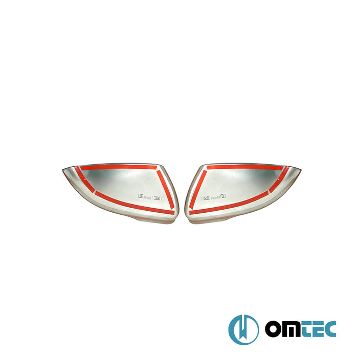 Ayna Kapağı 2 Prç. Paslanmaz Çelik (Mat) - Volkswagen Golf - HB 5D Mk6 -  (2009 - 2013)