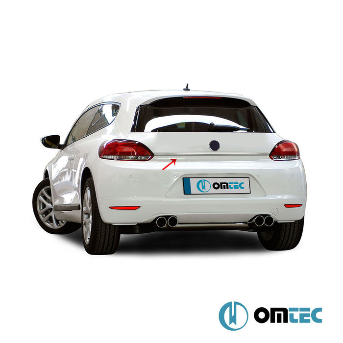 Bagaj Çıtası (Plaka Üstü) Paslanmaz Çelik (Parlak) - Volkswagen Scirocco - HB 3D 137 - (2009 - 2017)