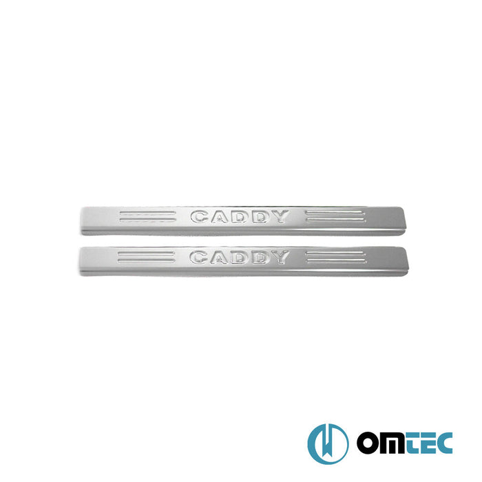 Line Kapı Eşiği 2 Prç. Paslanmaz Çelik (Parlak) - Volkswagen Caddy - MVN 2K FL II - (2015 - 2020)