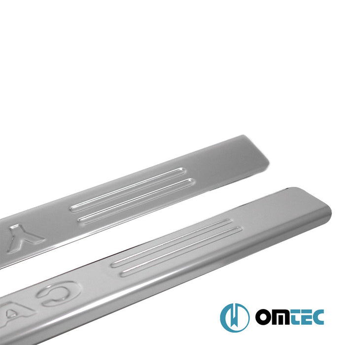 Line Kapı Eşiği 2 Prç. Paslanmaz Çelik (Parlak) - Volkswagen Caddy - MVN 2K FL II - (2015 - 2020)