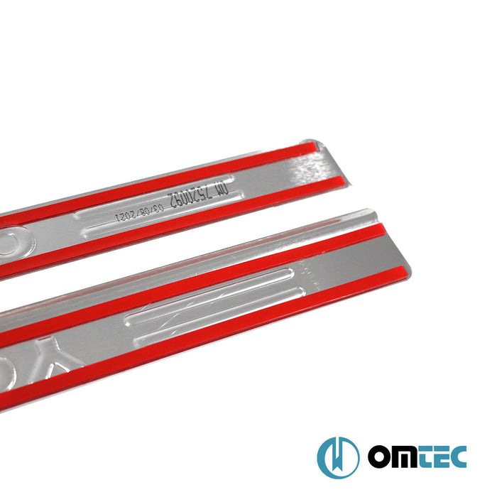 Line Kapı Eşiği 2 Prç. Paslanmaz Çelik (Parlak) - Volkswagen Caddy - MVN 2K FL II - (2015 - 2020)