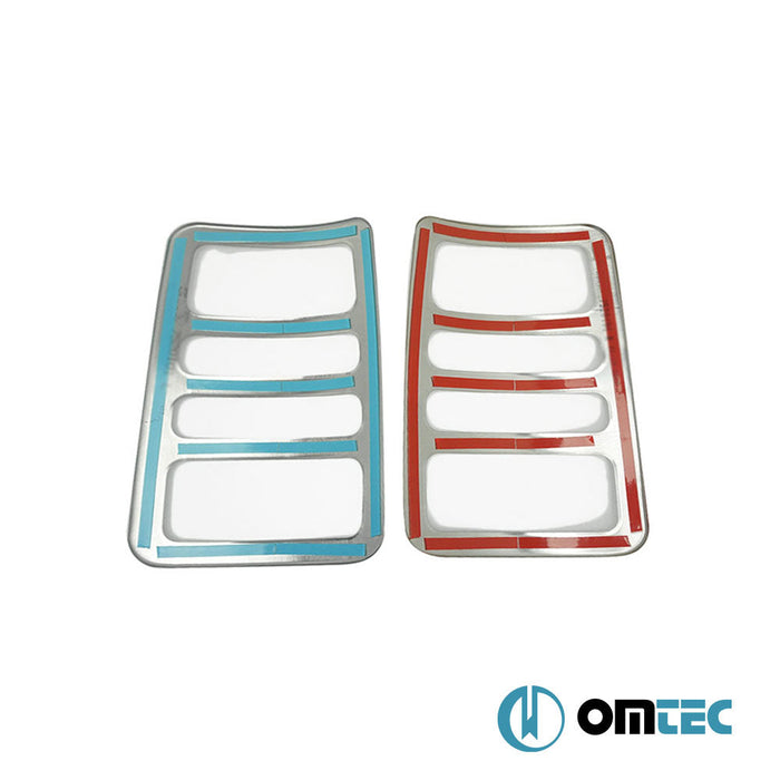 Stop Çerçevesi 2 Prç. P.Çelik (Parlak) - Volkswagen Caddy - MVN 2K PRE - FL/FL - (2003 - 2015)