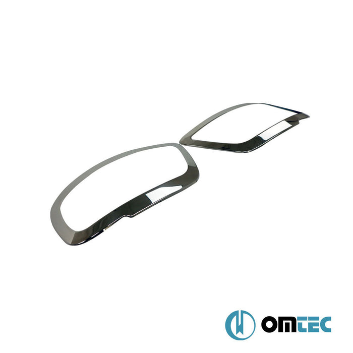 Far Çerçevesi 2 Prç. Paslanmaz (Parlak) - Volkswagen Caddy - MVN 2K PRE - FL - (2003 - 2010)