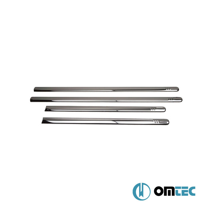 Yan Kapı Çıtası 4 Prç. Paslanmaz Çelik (Parlak) - Volkswagen Caddy - MVN 2K PRE - FL/FL - (2003 - 2015)